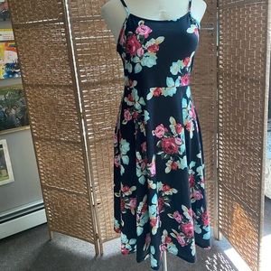 Floral print midi dress